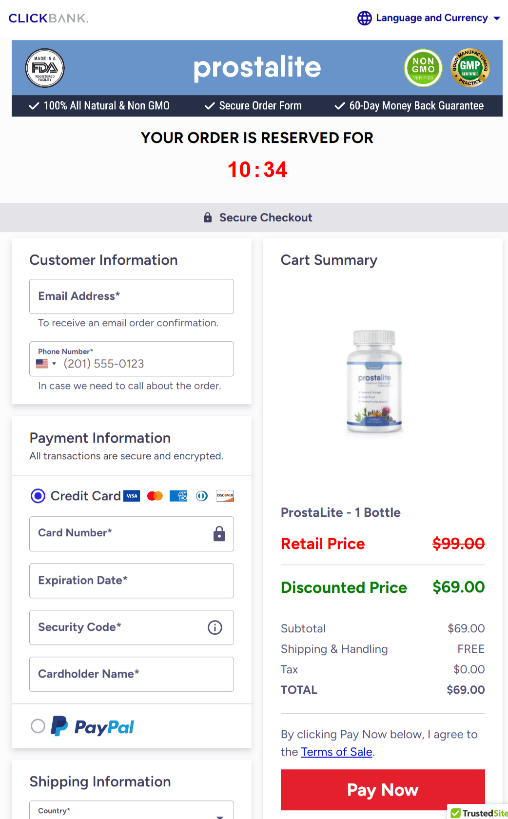 ProstaLite-Secure-Checkout